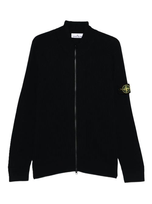 Stone Island Cardigan a coste con zip Stone Island | K2S155100006S00C2V0020 NAVY BLUE